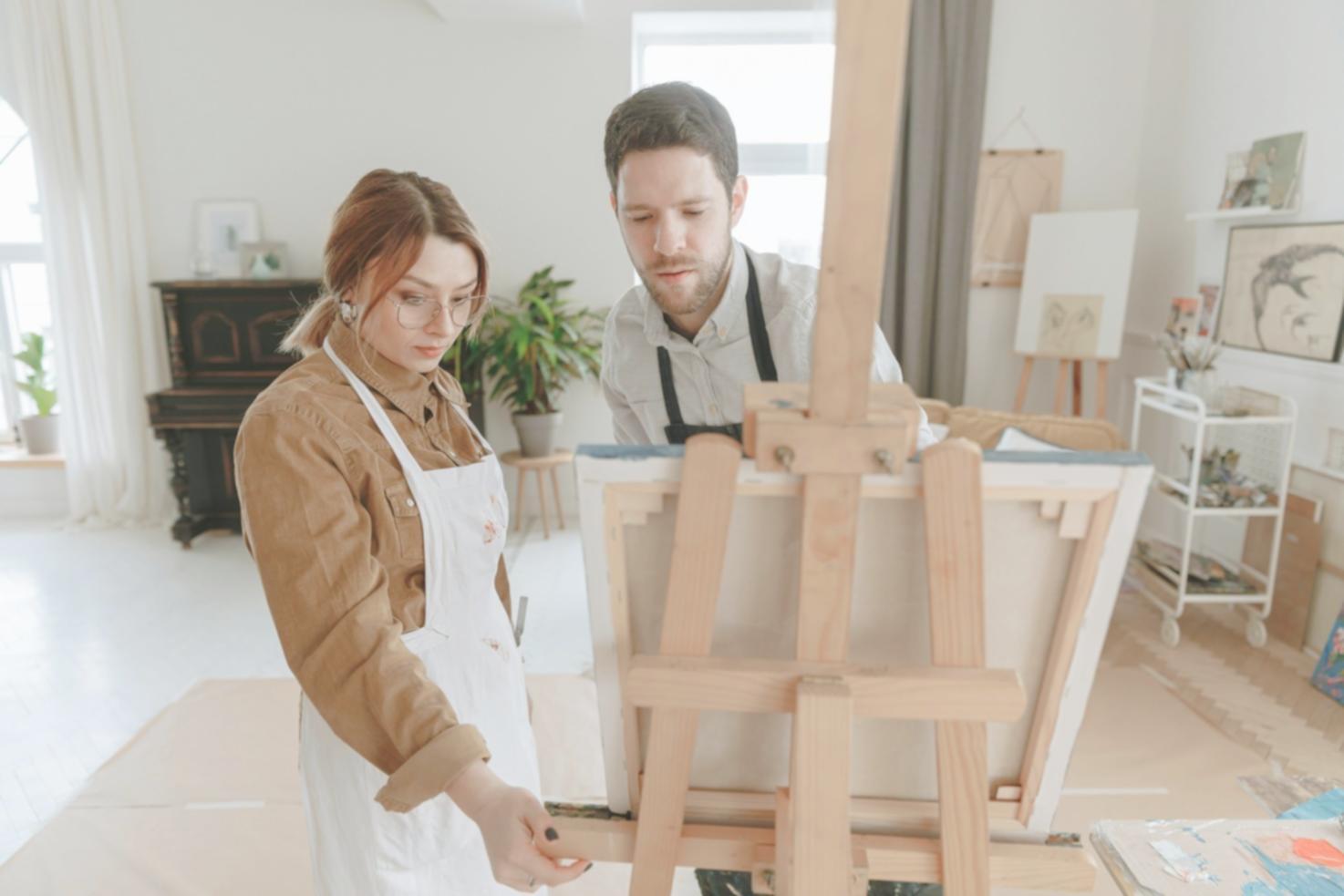 İlk atölye çalışmalarından bir kare